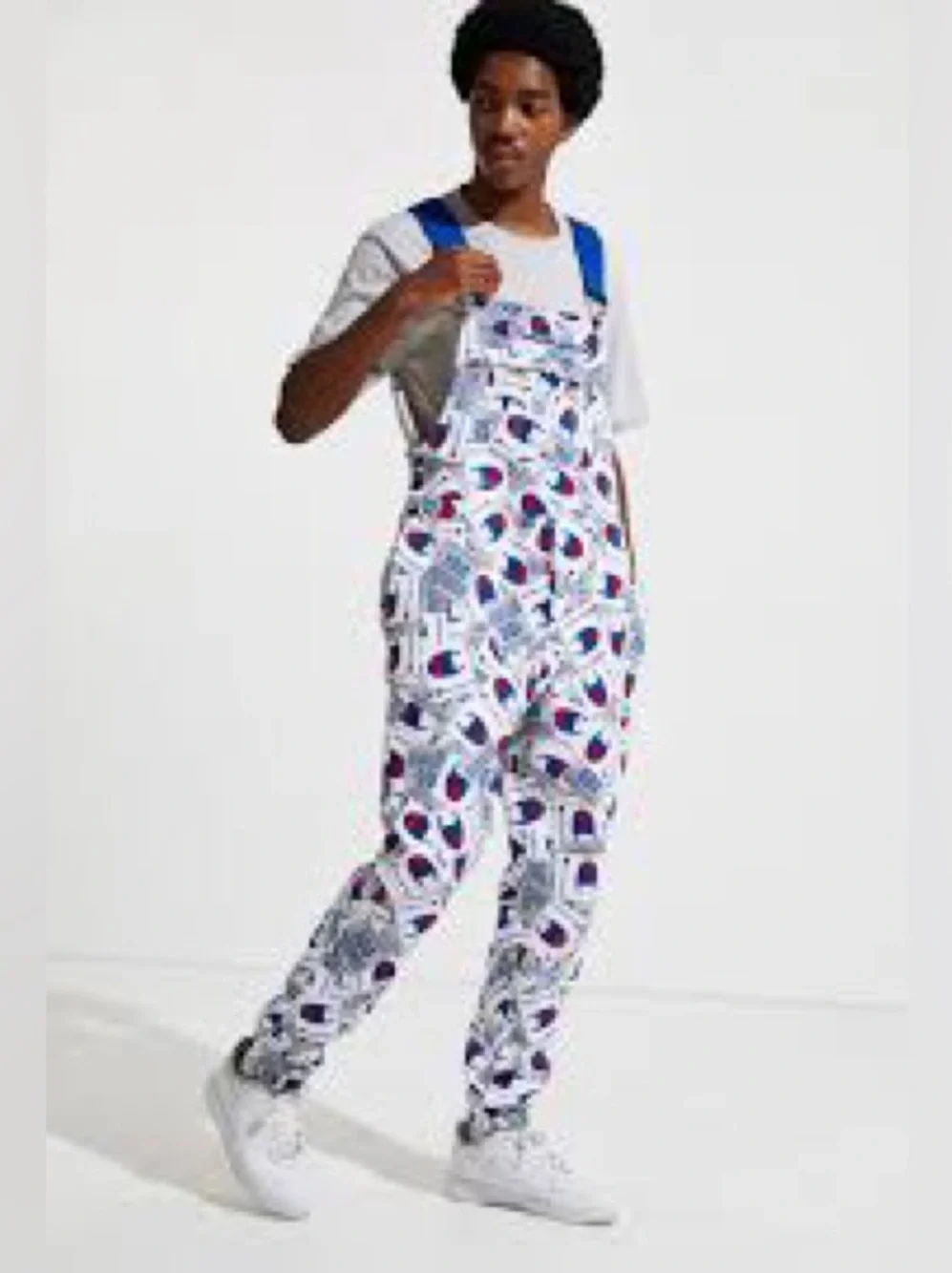 Champion Super Fleece 3.0 Overall an all-over jock tag print unisex size M - Picture 2 of 14